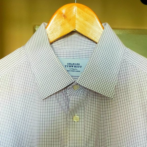 Charles Tyrwhitt Dress Shirt 16.5/35 - Picture 2 of 5